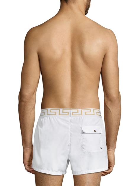 white versace swim trunks|cheap Versace swim trunks.